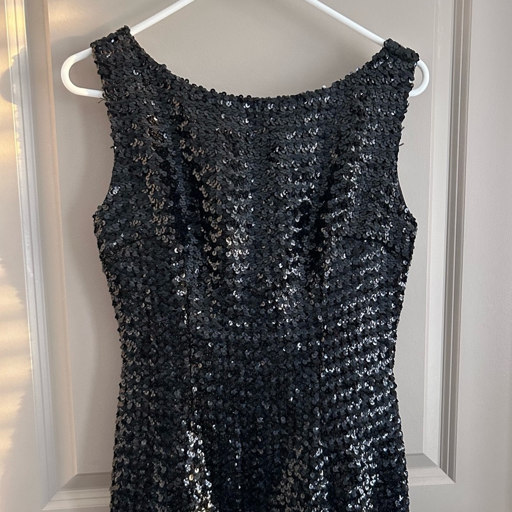Vintage sequin dress women’s black EUC - Picture 2 of 11